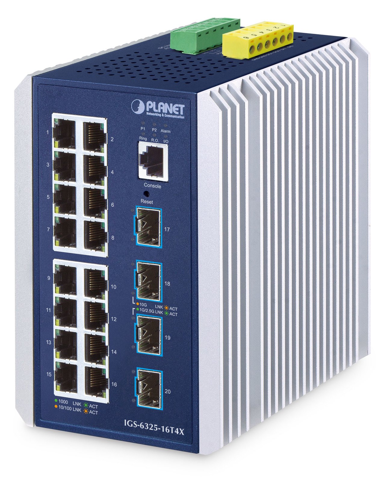 Planet Industrial Managed Switch IGS-6325-16T4X - Switch - 10 Gbps