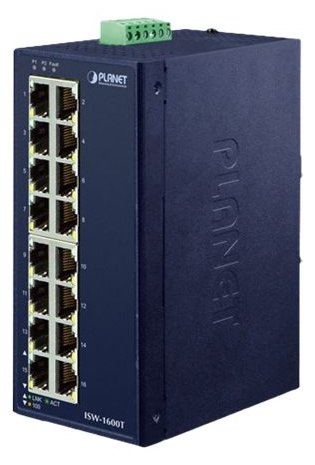 Planet ISW-1600T - Switch - unmanaged - 16 x 10/100