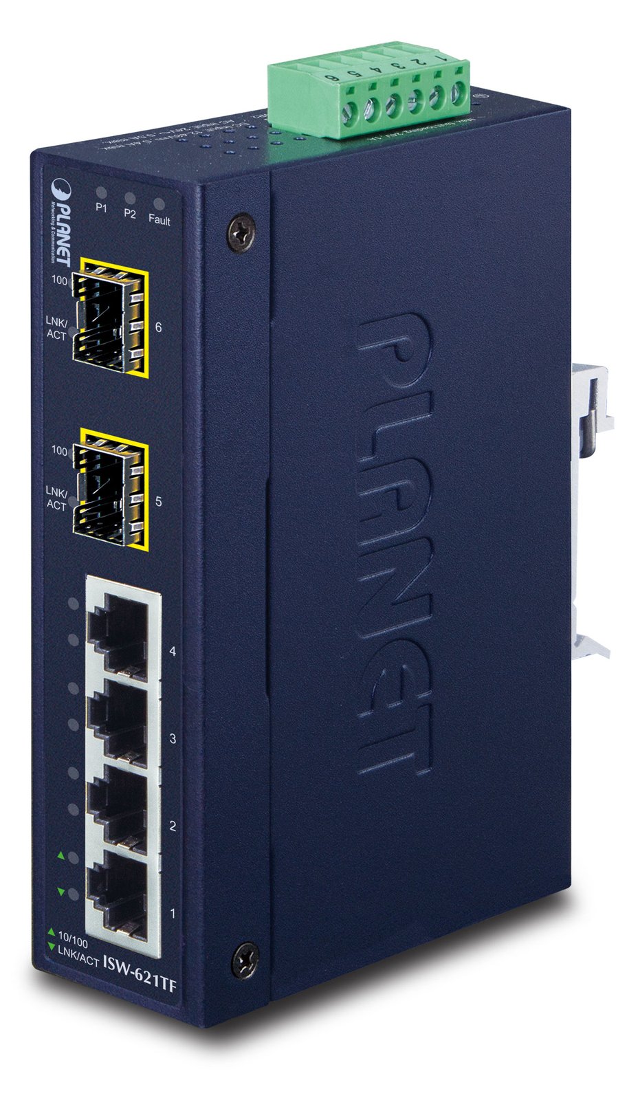 Planet ISW-621TF - Switch - 4 x 10/100 + 2 x SFP