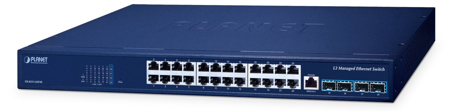 Planet Managed Switch GS-6311-24T4X - Switch - 0,1 Gbps