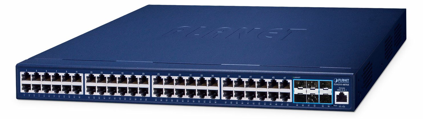 Planet Managed Switch GS-6311-48T6X - Switch - 0,1 Gbps
