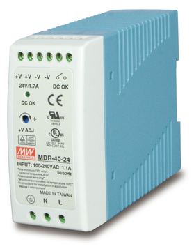 Planet MEAN WELL MDR-40-24 - Netzteil (DIN-Schienenmontage möglich) von LumaTech