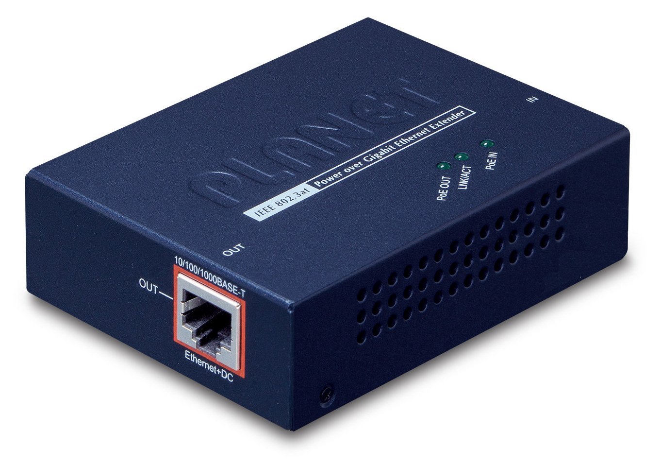 Planet POE-E201 - Repeater - 1GbE - 10Base-T, 100Base-TX, 1000Base-T