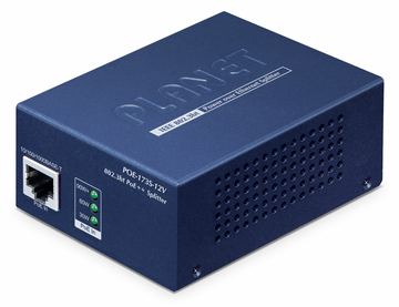 Planet Single Port PoE++ Splitter PoE-173S-12V von LumaTech