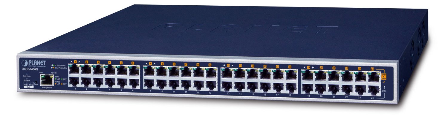 Planet UPOE-2400G - Hub - managed - 24 x 10/100/1000 (UPOE)
