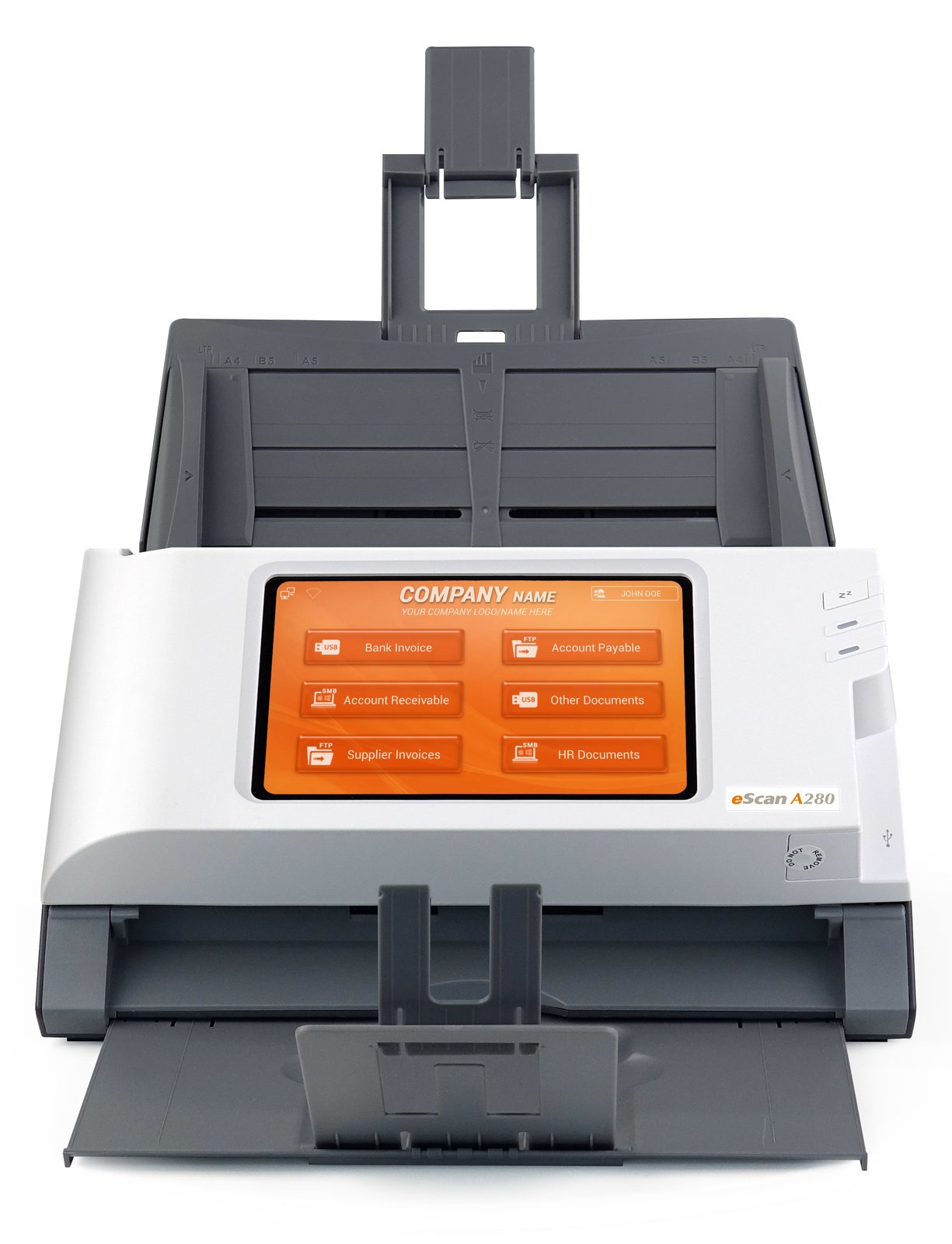 Plustek eScan A280 - Enterprise - Dokumentenscanner - CCD - Duplex - Legal - 600 dpi x 600 dpi - bis zu 20 Seiten/Min.