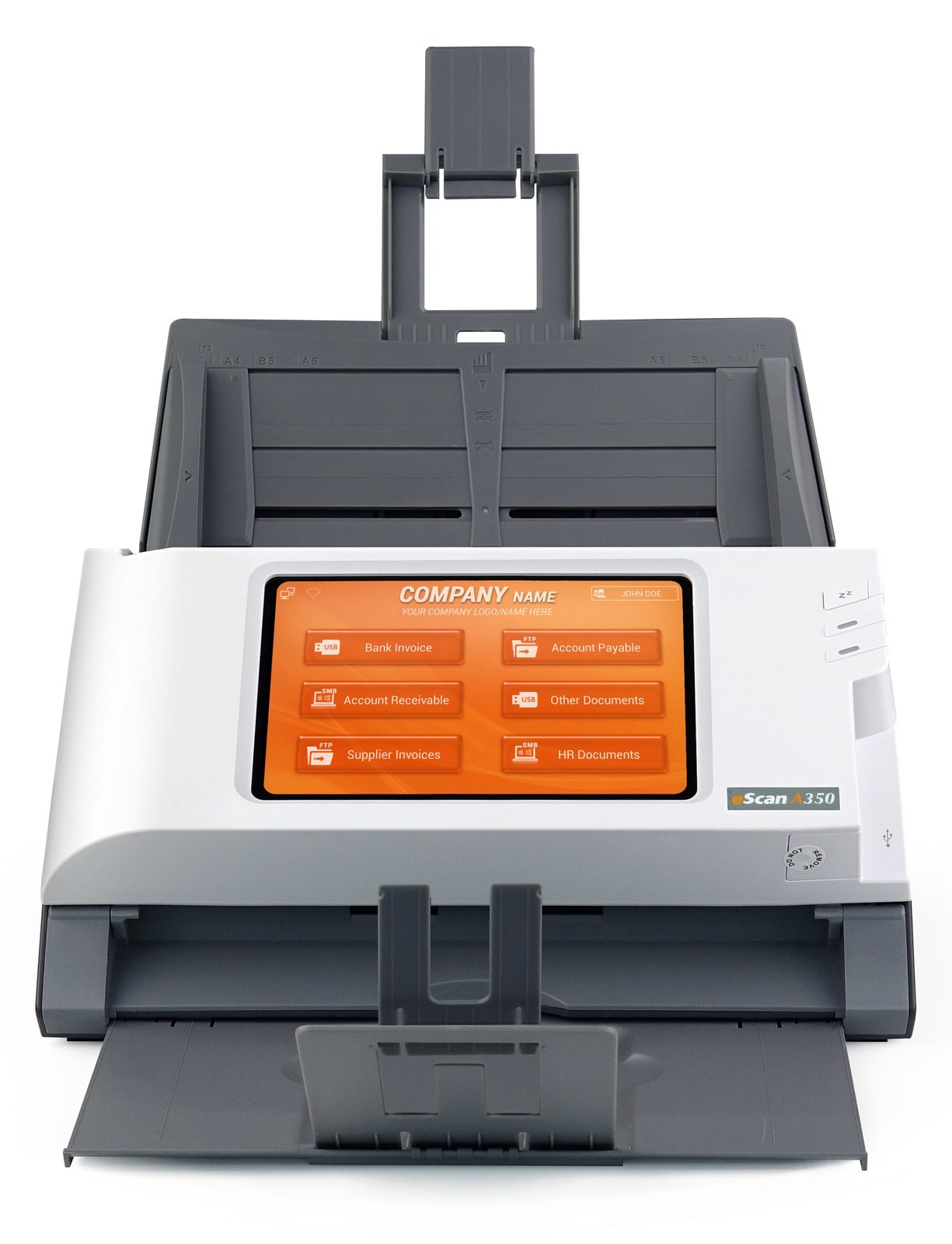 Plustek eScan A350 - Enterprise - Dokumentenscanner - Dual CIS - Duplex - Legal - 600 dpi x 600 dpi - bis zu 25 S/M.