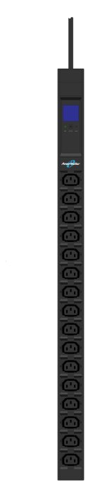 PowerWalker 10133027 - Messgerät - 0U - Senkrecht - Schwarz - 16 AC-Ausgänge - C13-Koppler
