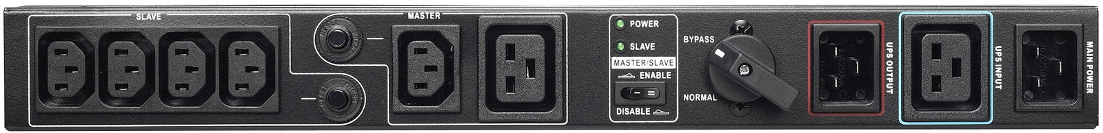 PowerWalker MBS - Umleitungsschalter (Rack - einbaufähig) - Wechselstrom 208/220/230/240 V - Ausgänge: 6 - 48.3 cm (19)