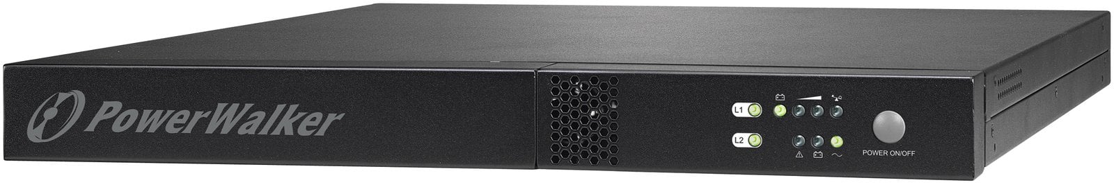 PowerWalker VFI 1000R/1U - USV (Rack - einbaufähig) - 800 Watt - 1000 VA - RS-232, USB - Ausgänge: 3 - 1U - 19