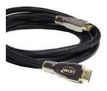 PYTHON Anschlusskabel HDMI 2.0 Kabel 4K2K / UHD 60Hz - 24K vergoldete Kontakte - OFC - Nylongeflecht schwarz - 1,5m