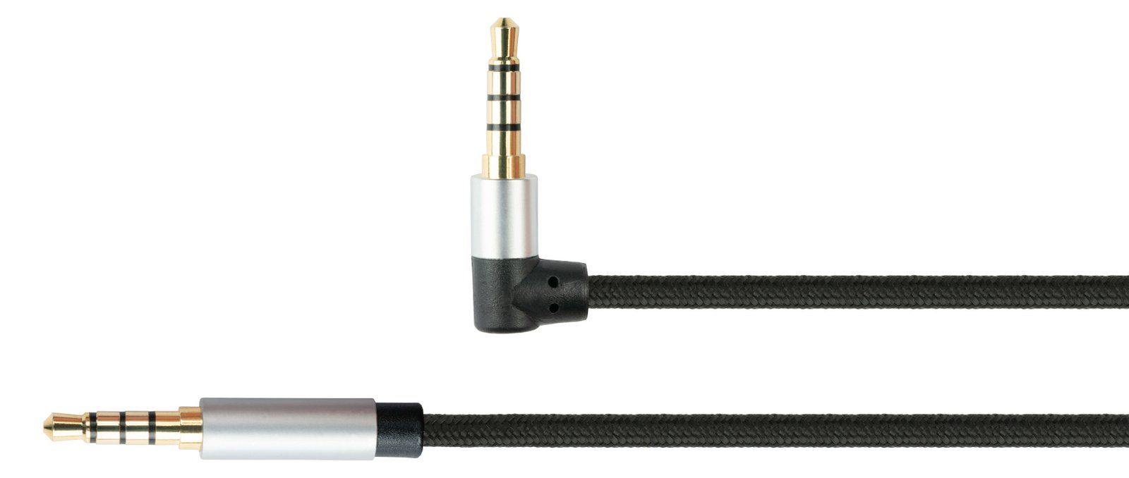 PYTHON Audiokabel. Klinkenst. eins. gew. schwarz - Kabel - Audio/Multimedia