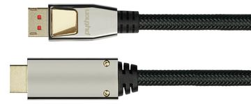 PYTHON DisplayPort 1.4 an HDMI 2.0 Kabel Nylong. schwarz - Kabel - Digital/Display/Video von LumaTech