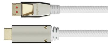 PYTHON DisplayPort 1.4 an HDMI 2.0 Kabel Nylong. weiß - Kabel - Digital/Display/Video von LumaTech