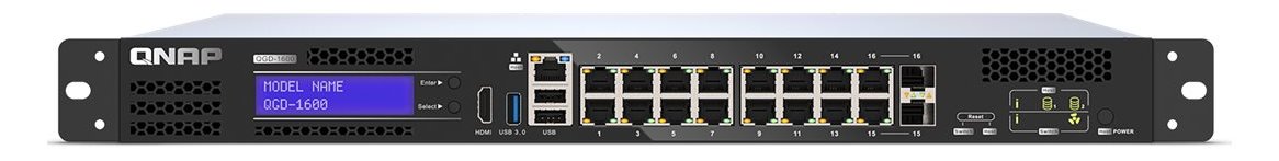 QNAP QGD-1600 - Switch - Smart - 4 x 10/100/1000 (PoE++) - 8000 MB