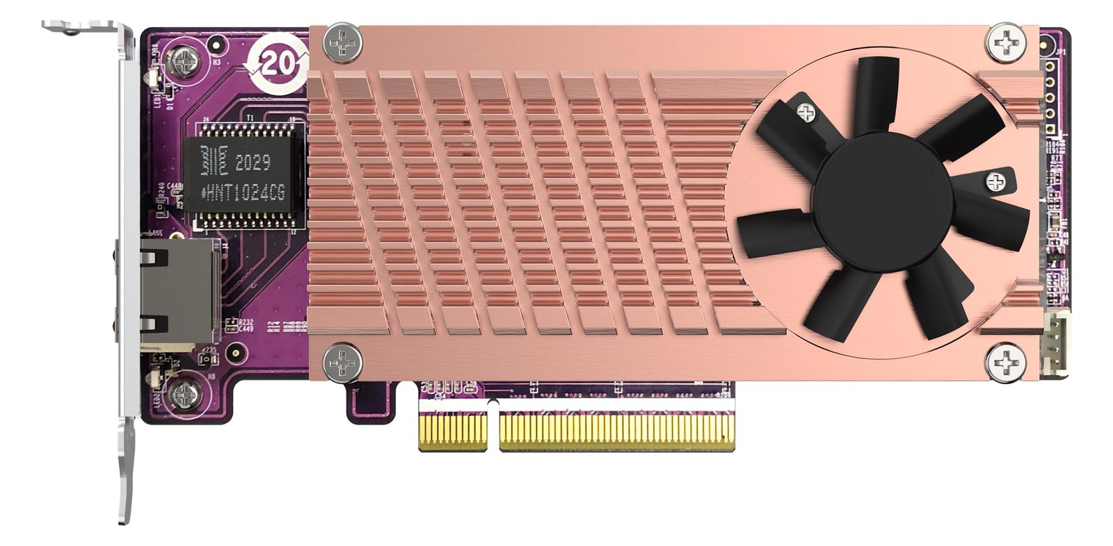 QNAP QM2-2P10G1TB - Speicher-Controller - M.2 - PCIe 3.0 x4 (NVMe)