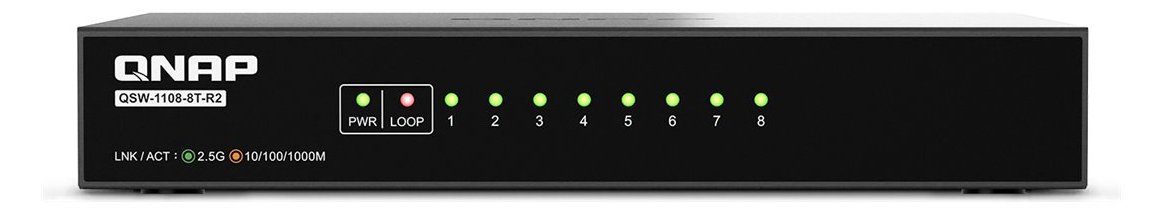 QNAP QSW-1108-8T-R2 - Switch - unmanaged - 8 x 10/100/1000/2.5G