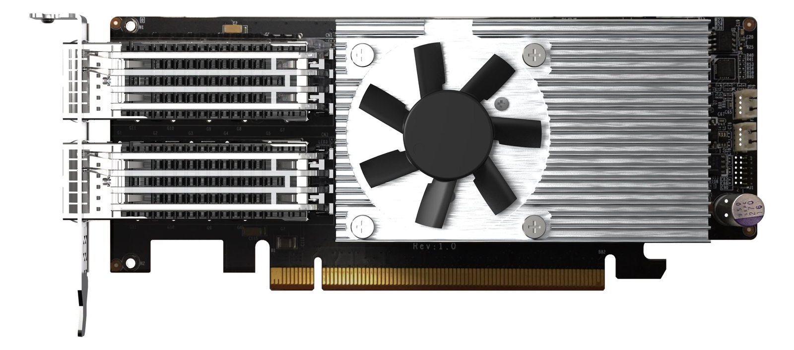 QNAP QXG-100G2SF-E810 - Netzwerkadapter - PCIe 4.0 x16 Low-Profile