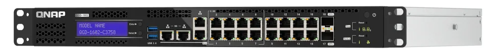 QNAP Smart Edge QGD-1602 - Switch - Smart - 2 x 10 Gigabit SFP+ + 8 x 2.5GBase-T + 8 x 10/100/1000, Ansicht 5