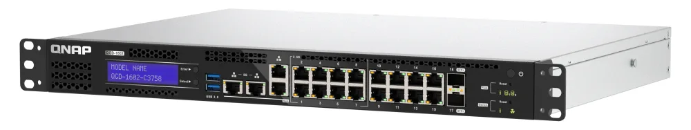 QNAP Smart Edge QGD-1602 - Switch - Smart - 2 x 10 Gigabit SFP+ + 8 x 2.5GBase-T + 8 x 10/100/1000, Ansicht 6