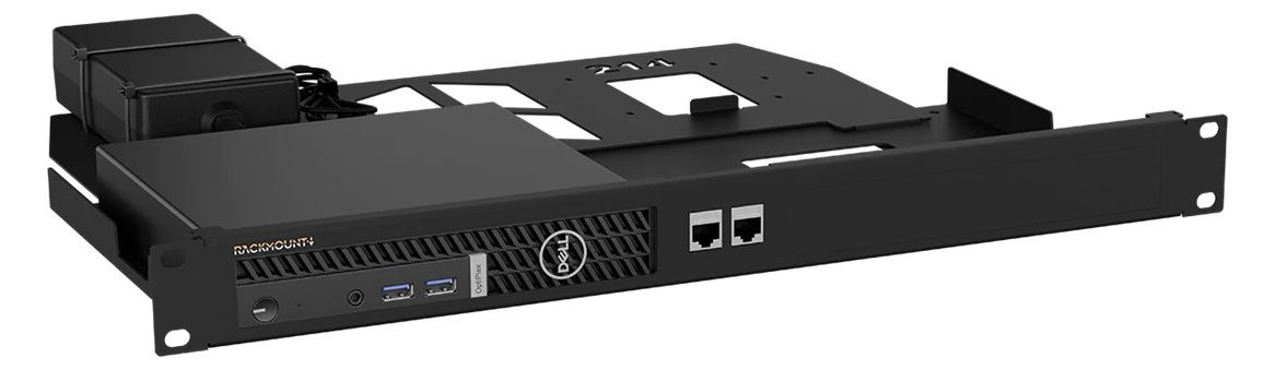 Rackmount.IT Rackmontagesatz - Jet Black - 1U - 48.3 cm (19)
