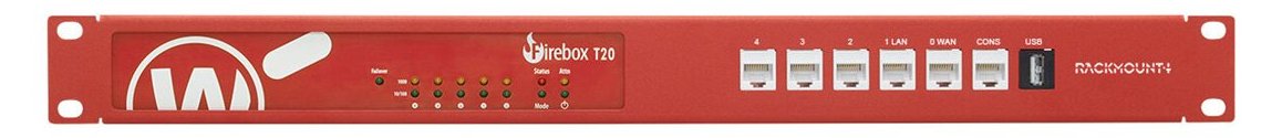 Rackmount.IT RM-WG-T6 - Netzwerk-Einrichtung - Rack montierbar - WatchGuard Red - 1U - 48.3 cm (19)