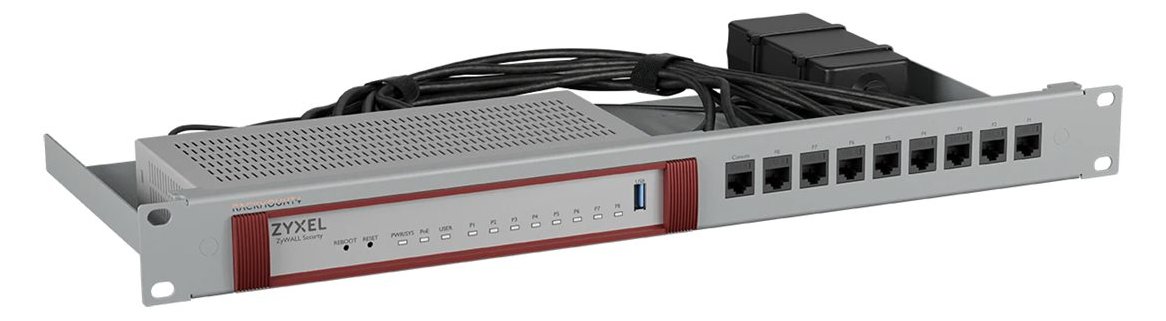 Rackmount.IT RM-ZN-T1 - Montagesatz für Netzwerkgeräte - Rack montierbar - silberne Spezialausführung - 1U - 19
