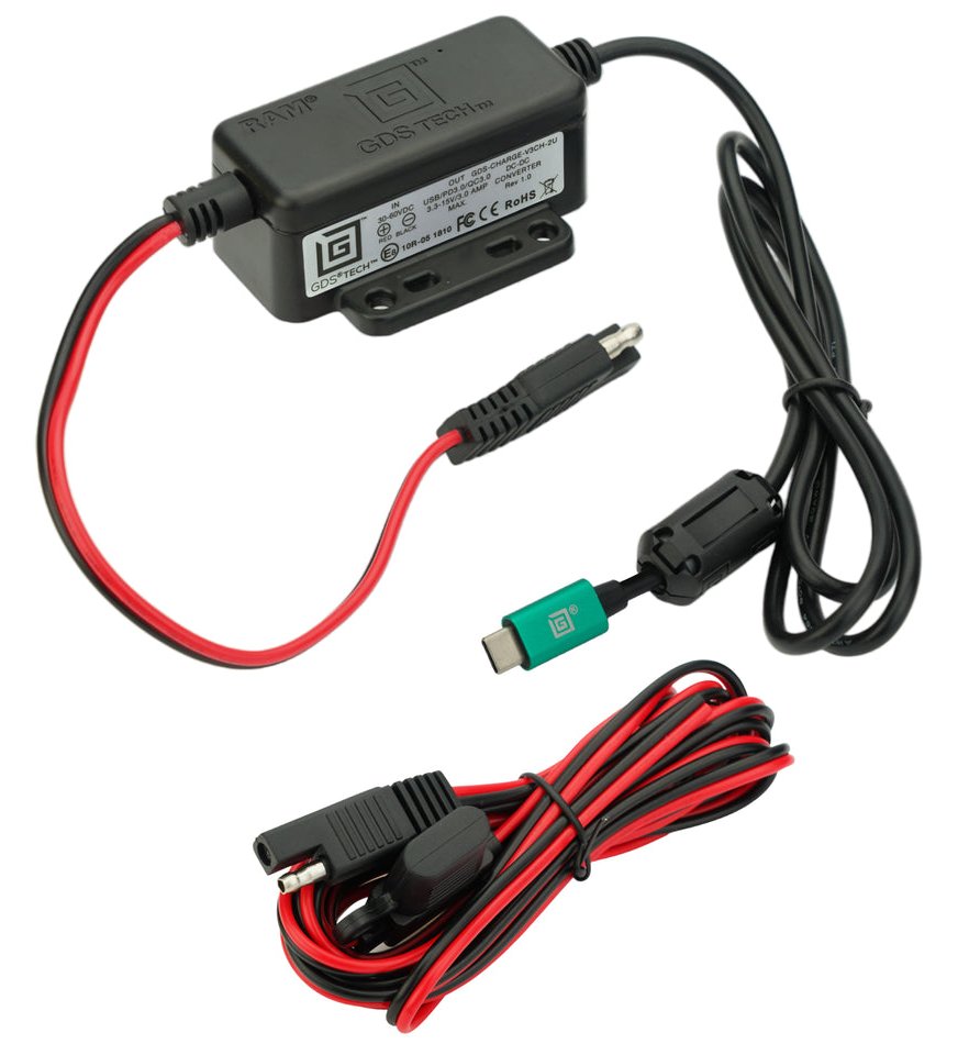 Ram Mounts 30-60VDC IN 5-15VDC OUT TYPE C MALE PD HARDWIRE CHARGER