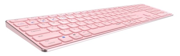 Rapoo E9800M - Kabellos - RF Wireless + Bluetooth - Pink - TL: Deutsch, QWERTZ