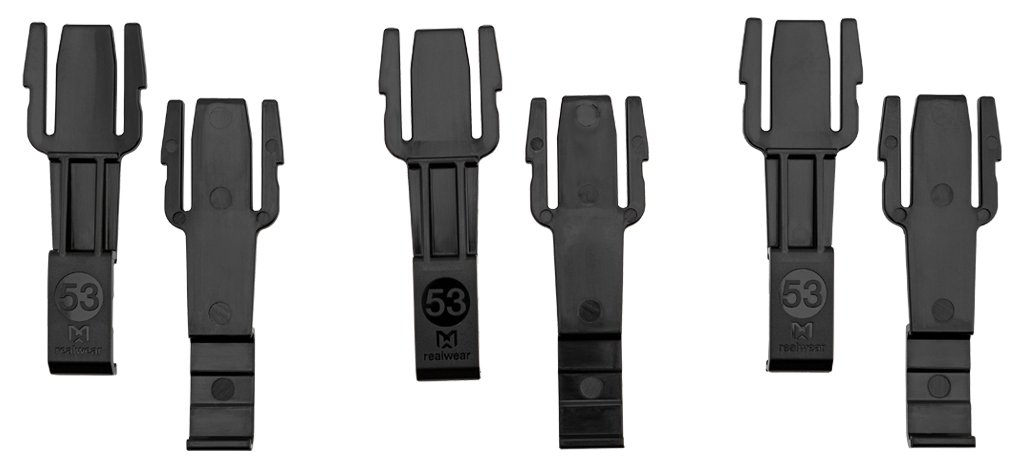RealWear 3M TA500 - Schutzhelm-Clip Paare (Packung mit 3)