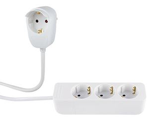 REV Ritter REV 0012312114 - 2 m - Indoor - 1,5 mm² - Weiß - 4 AC-Ausgänge - 230 V von LumaTech