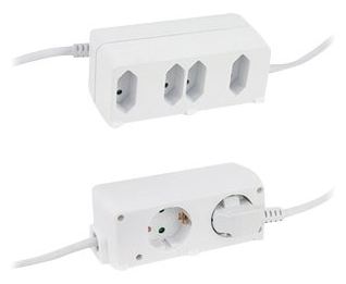 REV Ritter REV BiniPlus 6i - Steckdosenleiste - Wechselstrom 230 V - 3500 Watt - Ausgangsanschlüsse: 6(2-polig, 3-polig) von LumaTech