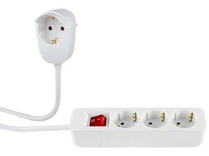 REV Ritter REV Powersplit - Steckdosenleiste - Wechselstrom 230 V - 3500 Watt - Ausgangsanschlüsse: 4 (4 x Europlug) von LumaTech