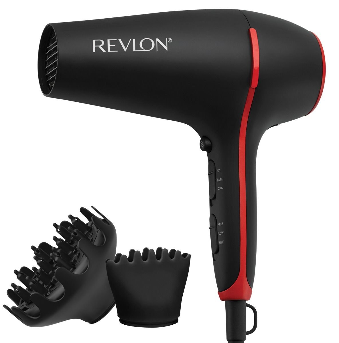 Revlon RVDR5317E - Keramik - Schwarz - Rot - 2000 W