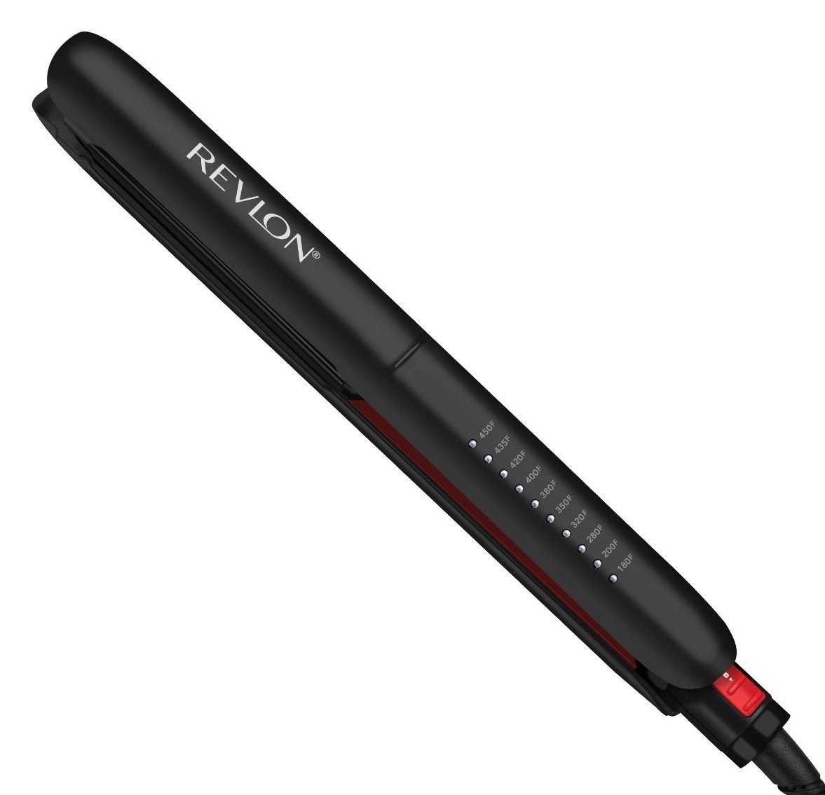Revlon RVST2211PE - Glätteisen - Warm - 235 °C - Schwarz - Rot - 1,8 m - LED