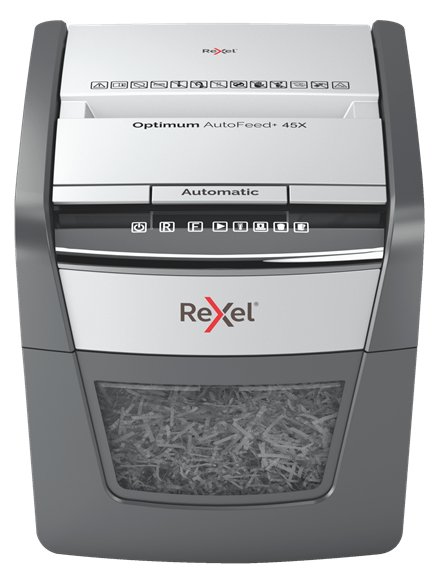 Rexel AutoFeed 45X - Kreuzschreddern - 4x28 mm - 20 l - 45 Blätter - 55 dB - Berührung