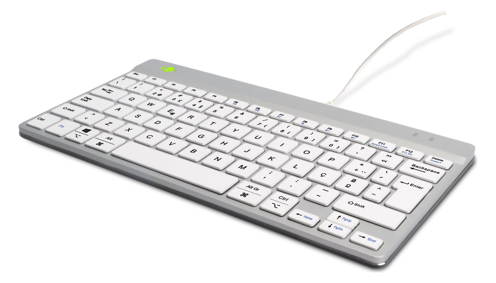 R-Go Compact Break - Tastatur - mit integrierter Pauseanzeige - TL: Portugiesisch, QWERTY