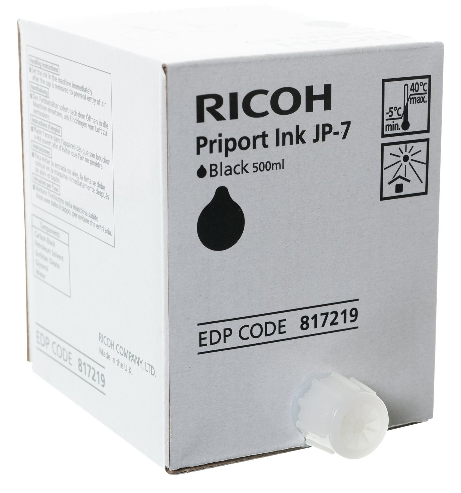 Ricoh JP7 - 500 ml - Schwarz - Tonernachfüllung