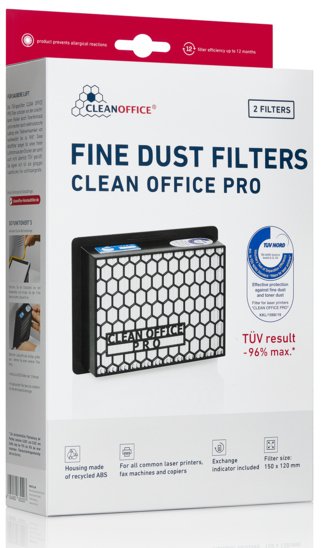 Riensch & Held Clean Office Pro Feinstaubfilter - Auslassfilter - Schwarz - 2 Stück(e)