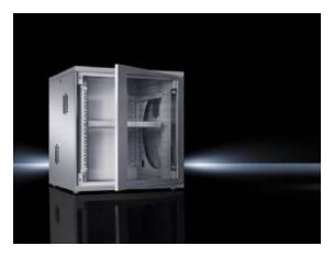 Rittal FlatBox - Gehäuse - geeignet für Wandmontage - RAL 7035 - 18U - 48.3 cm (19) von LumaTech
