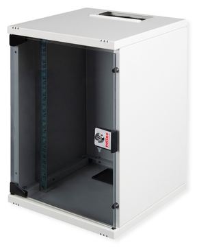 ROLINE 10 Zoll Wandgehäuse 9 HE 312x300 BxT grau - Wandgehäuse von LumaTech