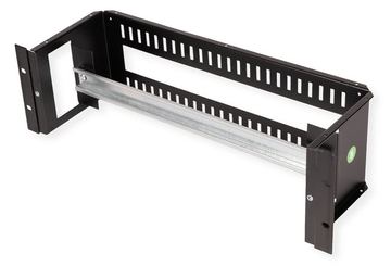 ROLINE 19 Zoll Hutschienenträger 3 HE 133x482x123 HxBxT schwarz von LumaTech