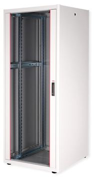 ROLINE 19 Zoll Netzwerkschrank Basic 42 800x800 BxT Glastür grau von LumaTech