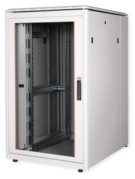 ROLINE 19 Zoll Netzwerkschrank Pro 26 HE 800x1000 BxT Glastür grau von LumaTech