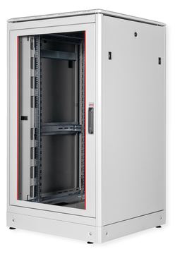 ROLINE 19 Zoll Netzwerkschrank Pro 26 HE 800x800 BxT Glastür grau von LumaTech