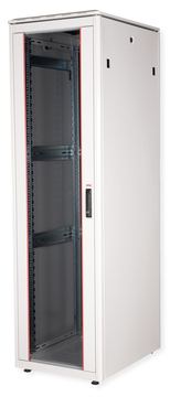 ROLINE 19 Zoll Netzwerkschrank Pro 42 HE 600x800 BxT Glastür grau von LumaTech