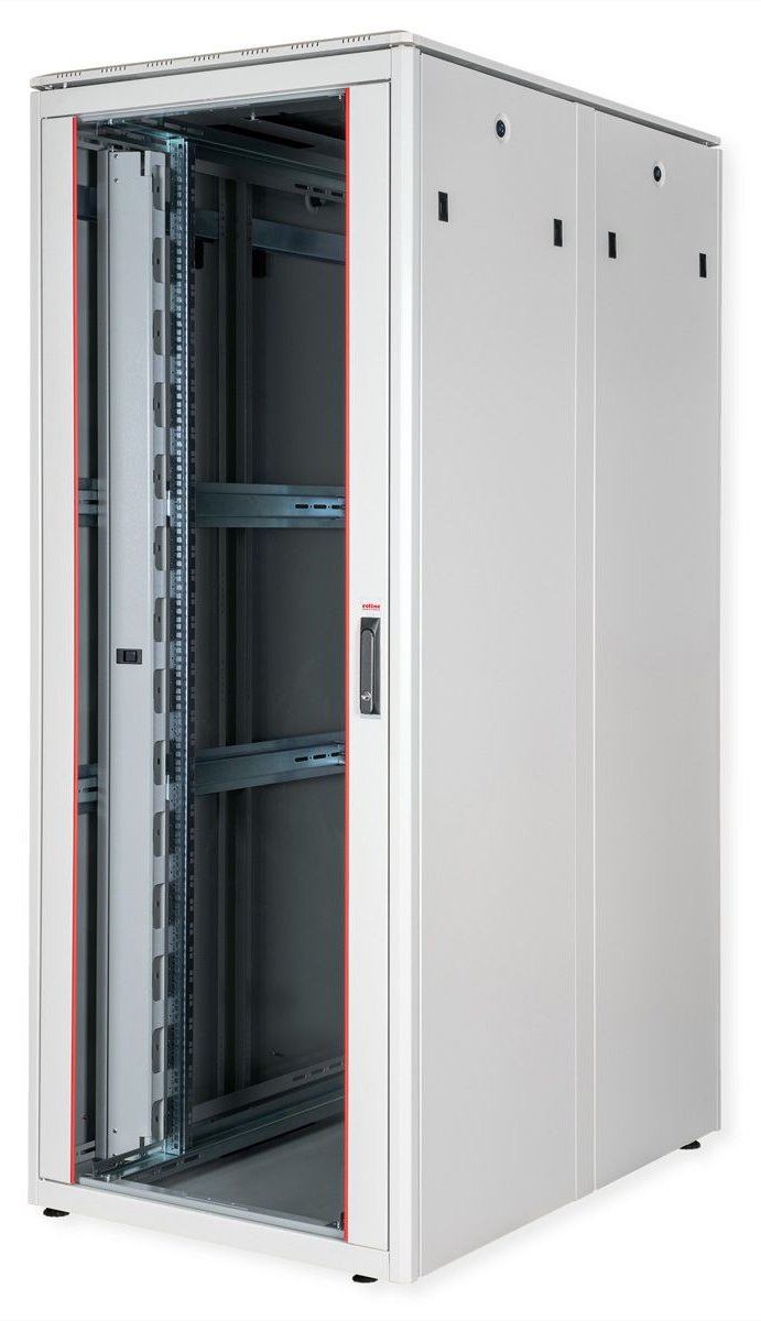 ROLINE 19 Zoll Netzwerkschrank Pro 42 HE 800x1200 BxT Glastür grau