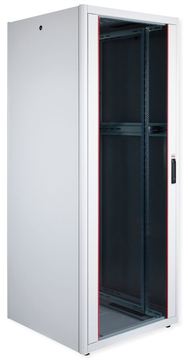 ROLINE 19 Zoll Netzwerkschrank Pro 42 HE 800x800 BxT Glastür grau von LumaTech