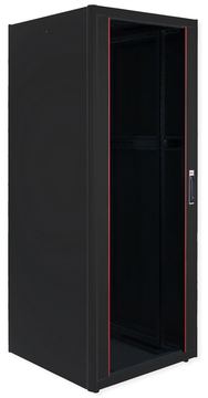 ROLINE 19 Zoll Netzwerkschrank Pro 42 HE 800x800 BxT Glastür schwarz von LumaTech