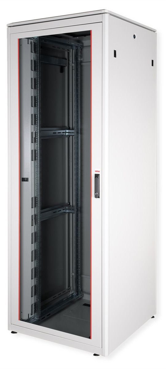 ROLINE 19 Zoll Netzwerkschrank Pro 47 HE 800x800 BxT Glastür grau